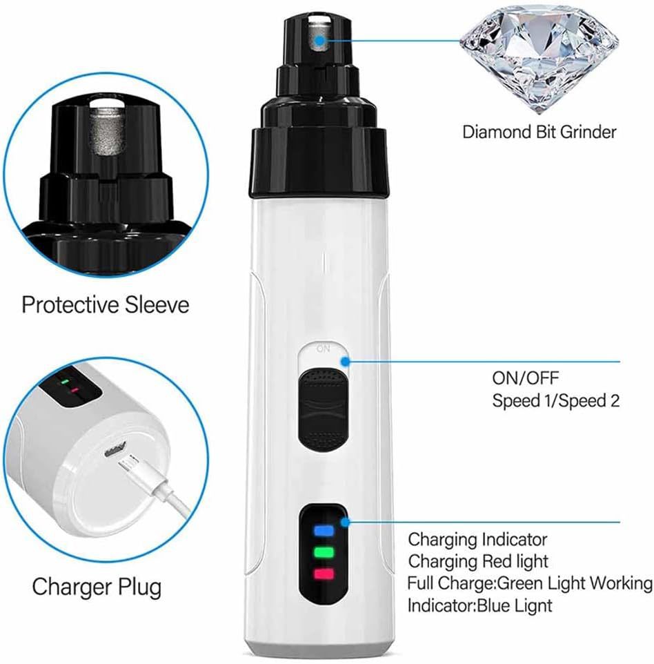Low-Noise Pets Electric Rechargeable Nail Clippers