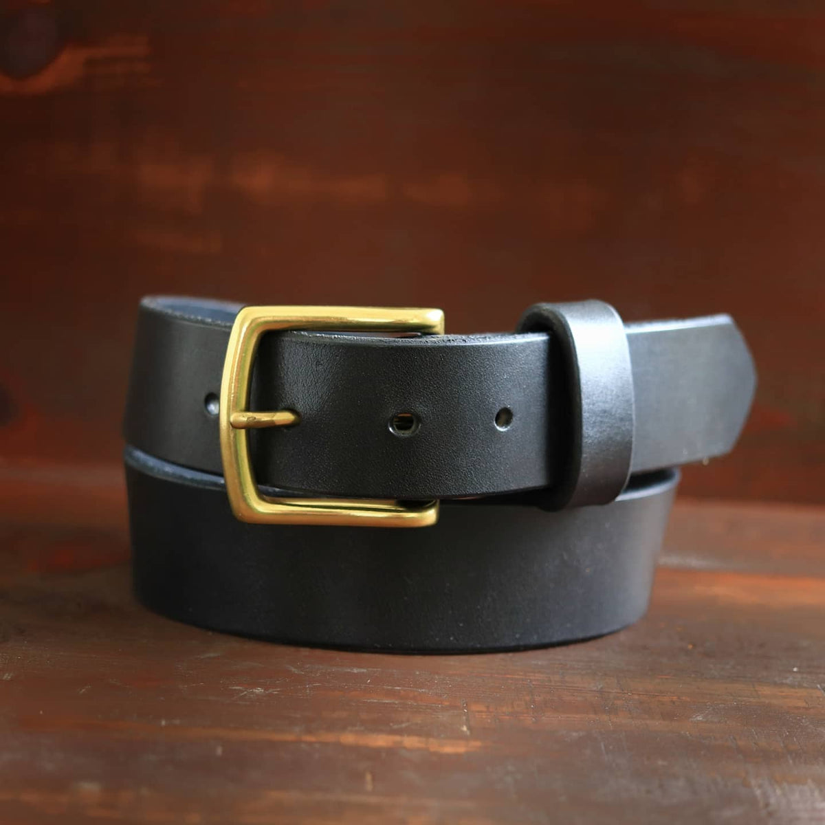 Black Handmade Vintage Men's Belt