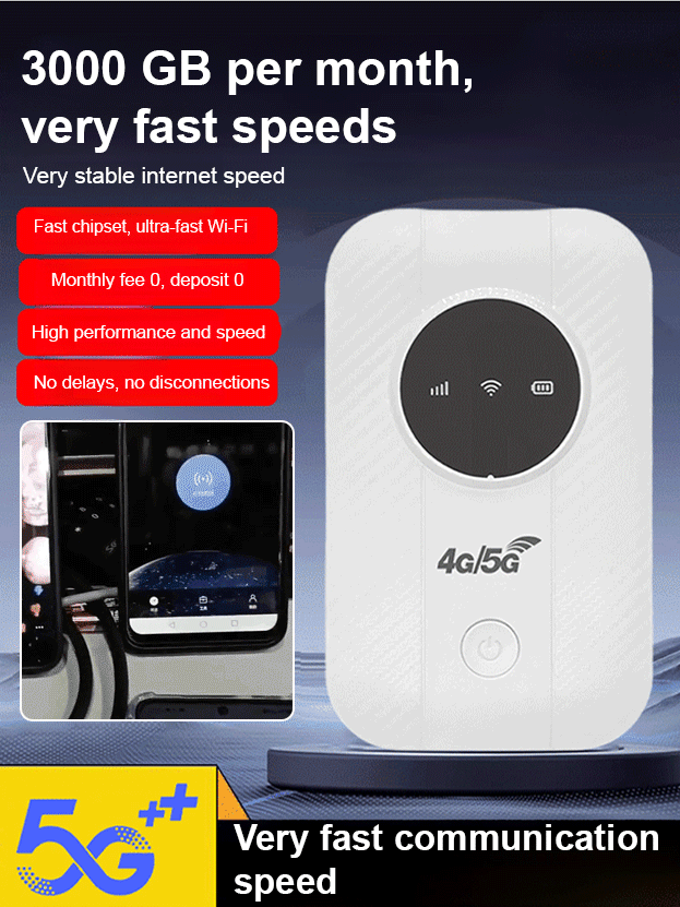 🛜【Free Internet, Everywhere You Go】Free Internet in Your Pocket 5G Router