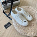 New White and Black C Logo Women's fashion shoesPD052024040302