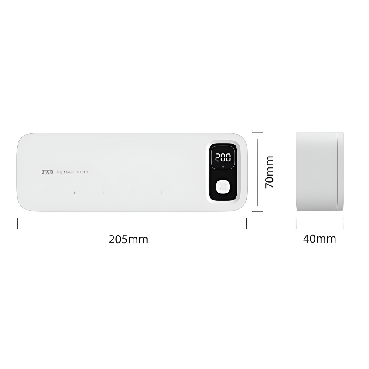 Toothbrush Storage Toothbrush Sterilizer Simple Smart Electric Air Drying Rack Charging UV Storage B