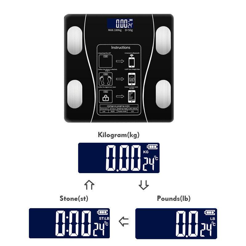 🏅NEW YEAR SPECIAL 50% OFF⏰Weight & Body Fat Smart Digital Scale🏃‍