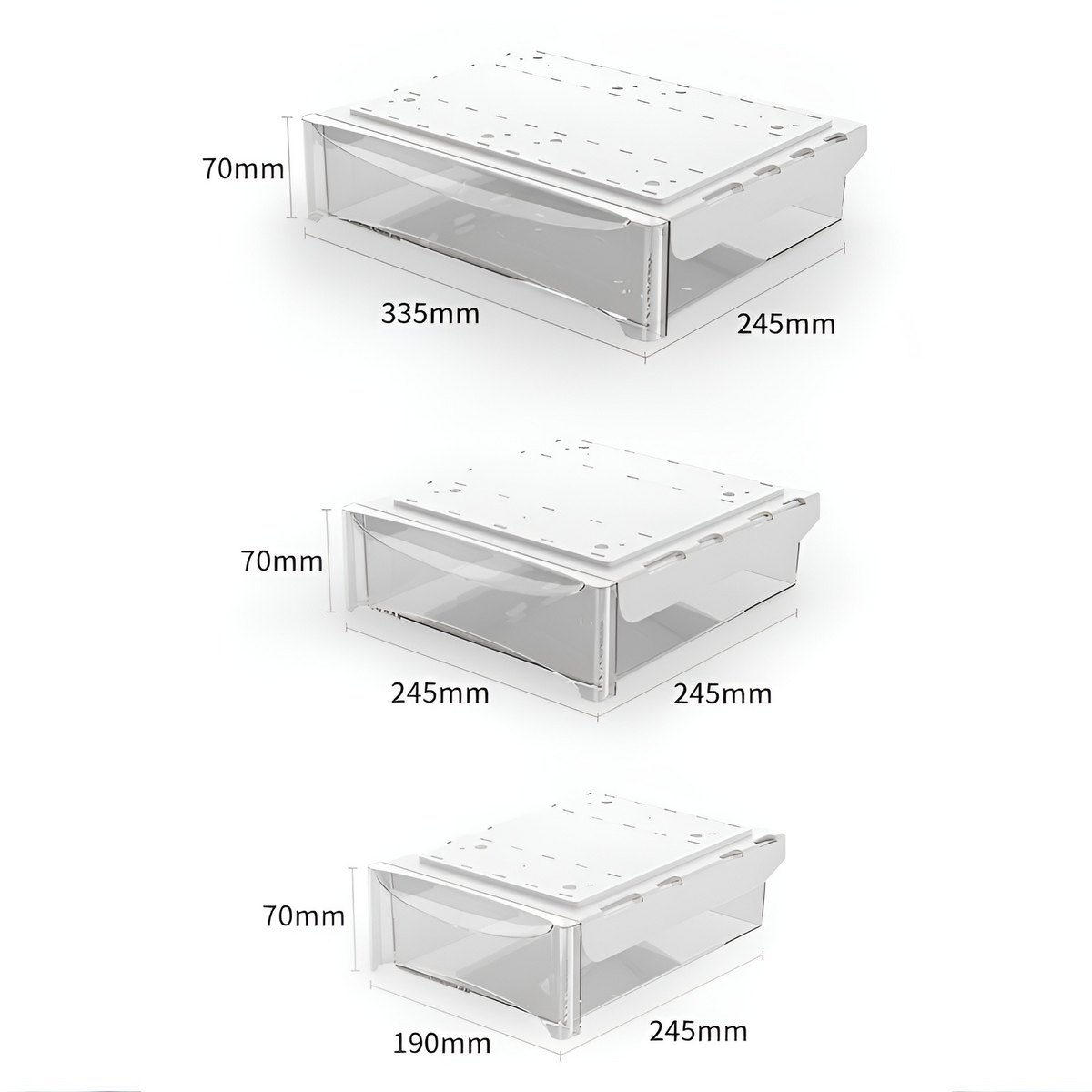 No-Drill Under-Desk Storage Drawer