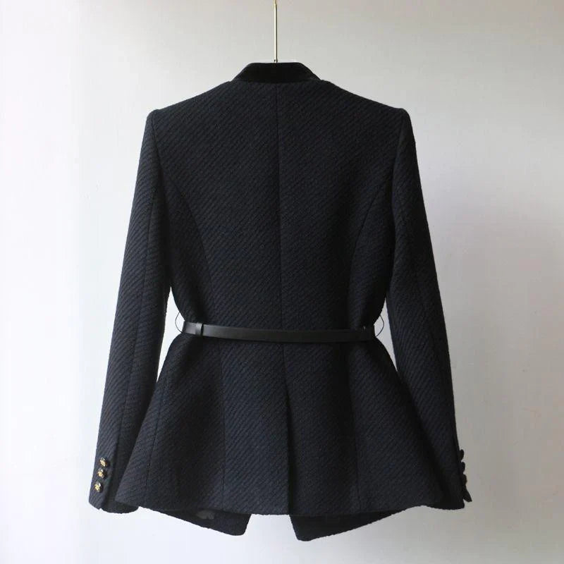 Autumn And Winter New Fashion Long Waist Slimming Coat PD052024011009