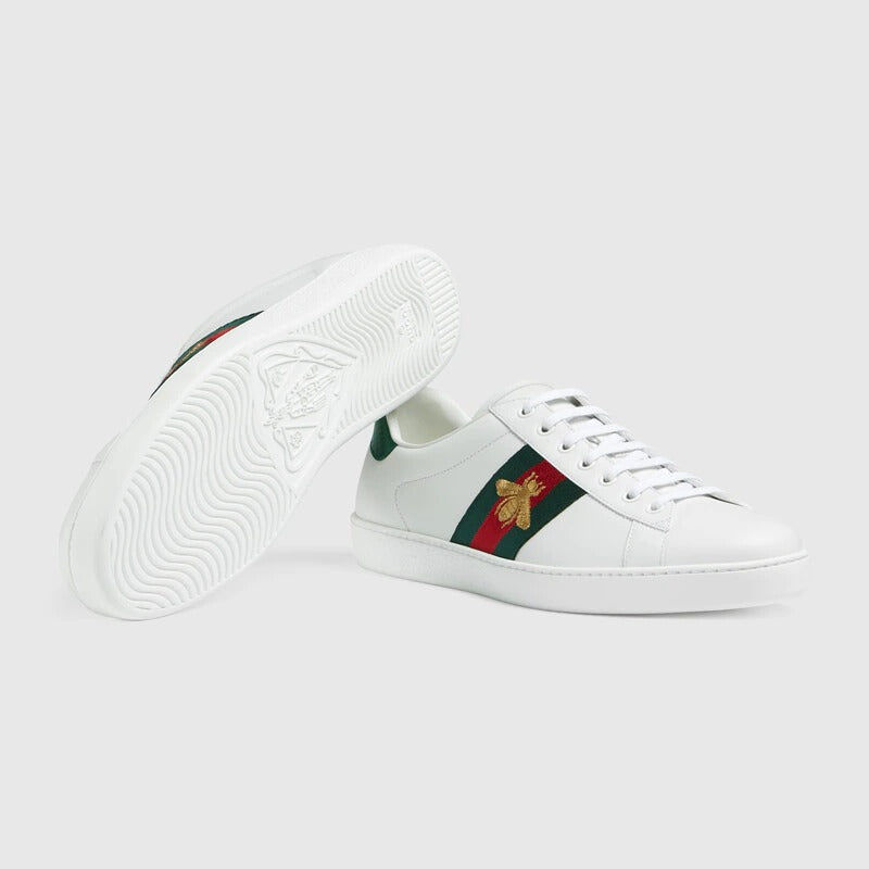 White Classic Style Bea Printed Men's Sneakers