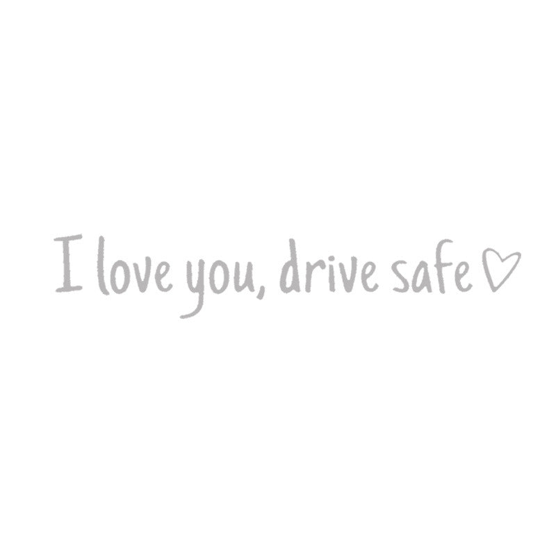 Rearview Mirror Vinyl Decal Reminder