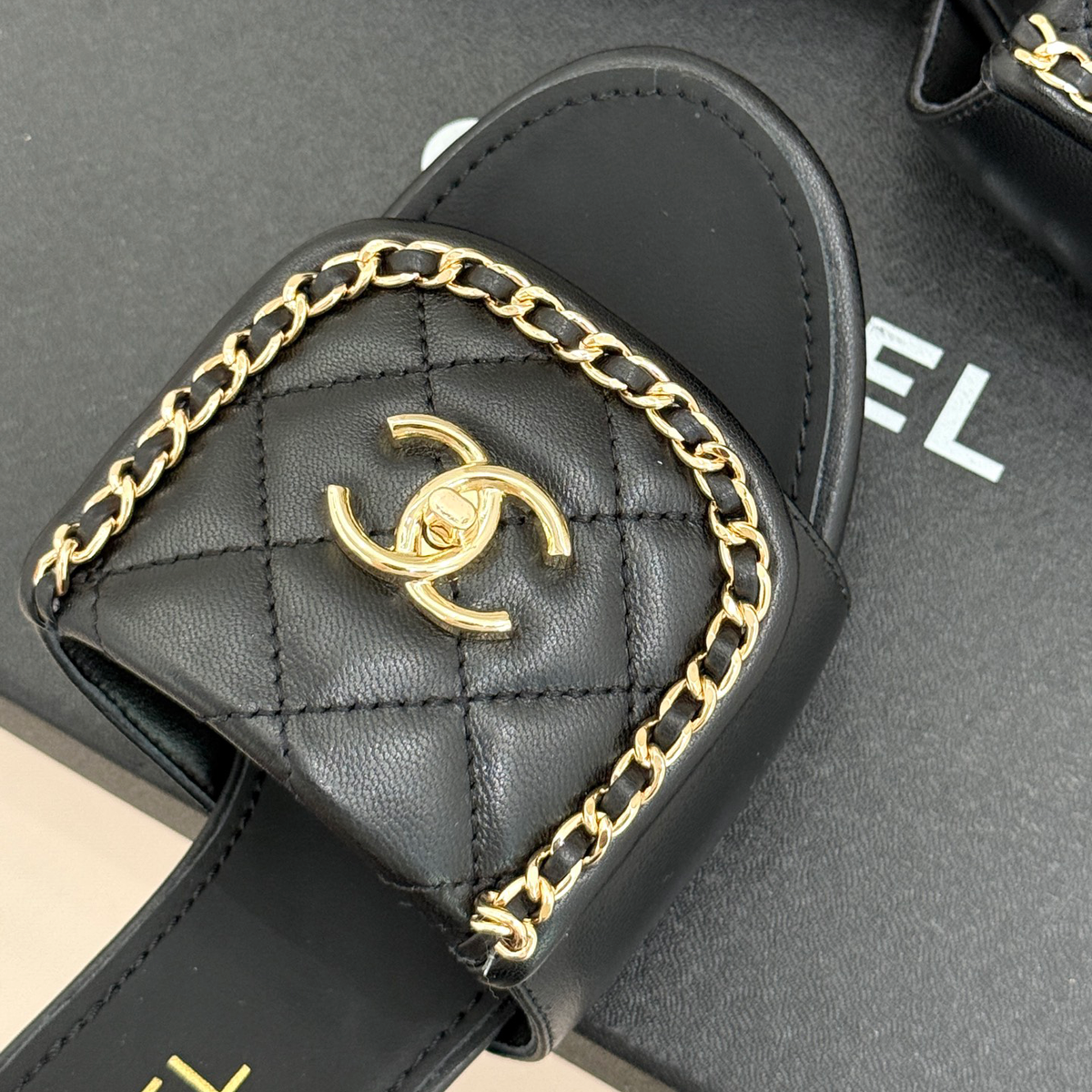 New Black and White Leather Women's HeelsXC052026052208