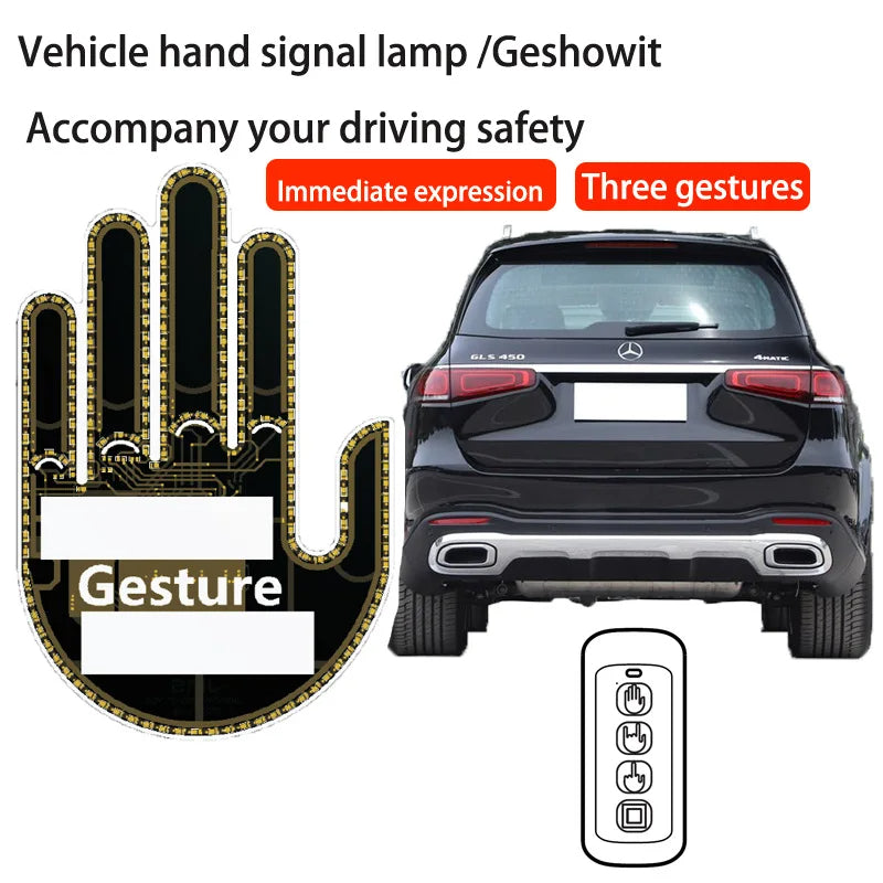 Funny Car Window LED Sign