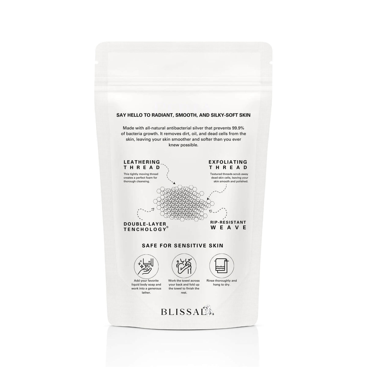 Exfoliating Antibacterial Shower Towel